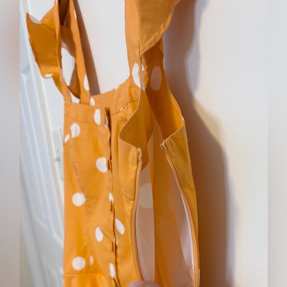 FOR LOVE & LEMONS TANGERINE AUBURN SARONG MINI DRESS , sz : medium - Picture 15 of 15
